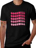 Goodwill Pink Retro Graphic T-Shirt