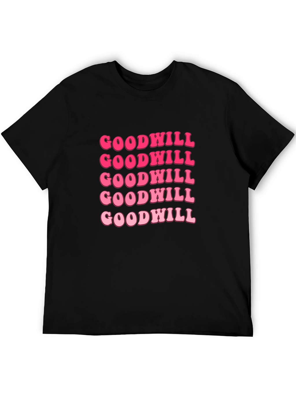 Goodwill Pink Retro Graphic T-Shirt