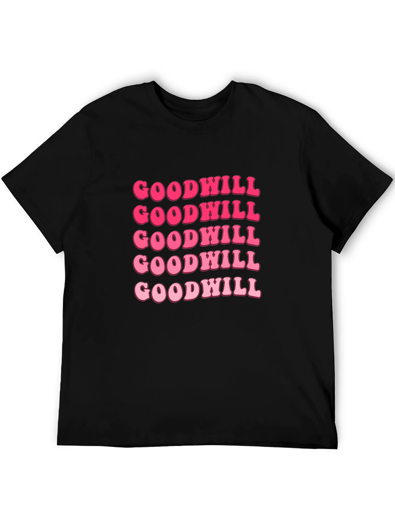 Goodwill Pink Retro Graphic T-Shirt