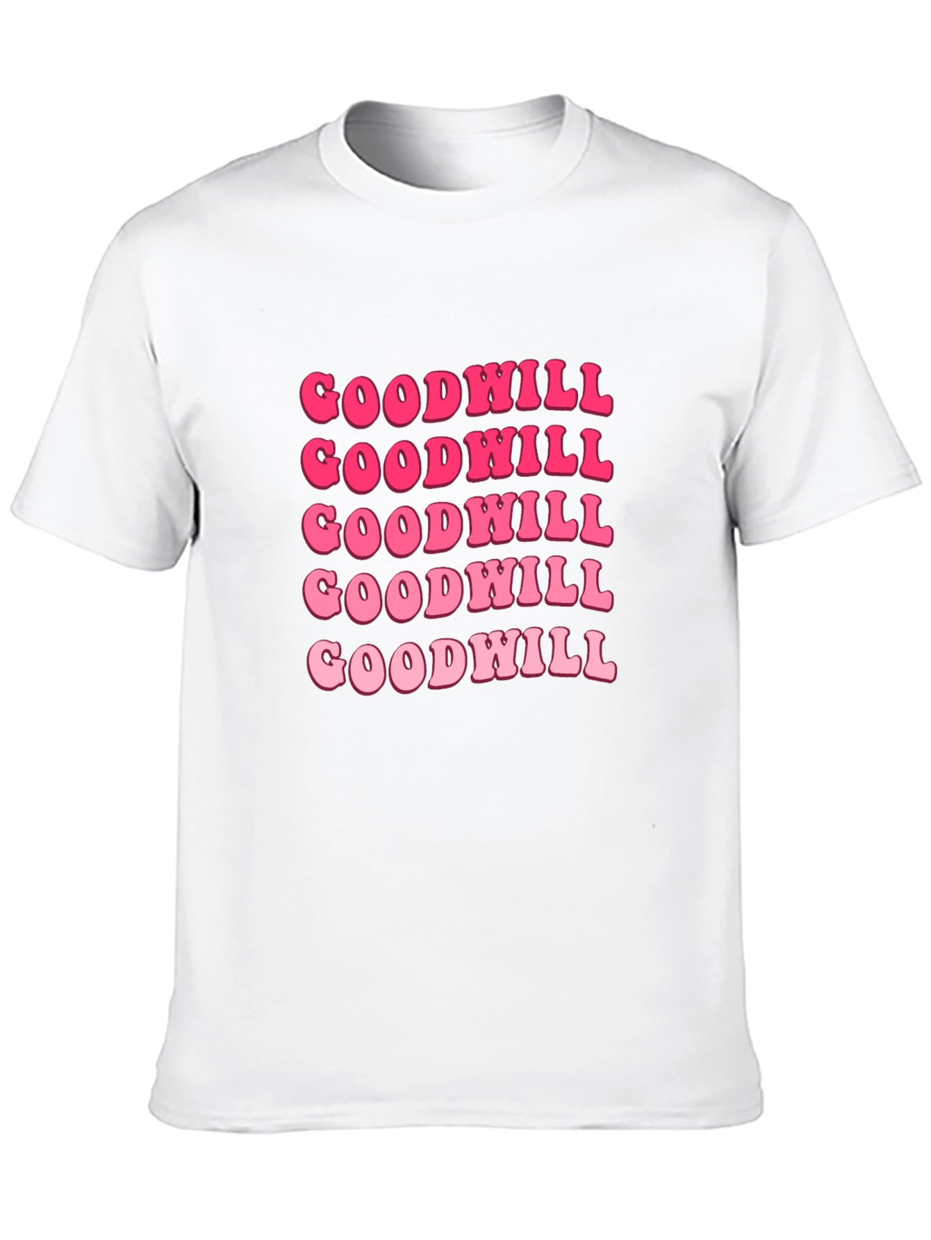 Goodwill Pink Retro Graphic T-Shirt