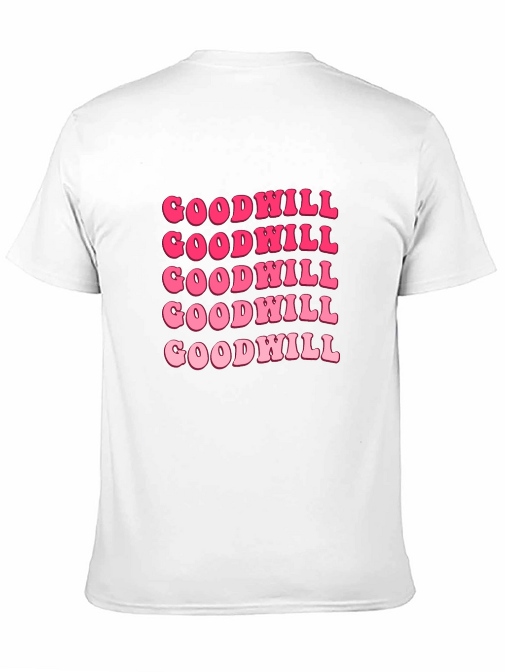 Goodwill Pink Retro Graphic T-Shirt