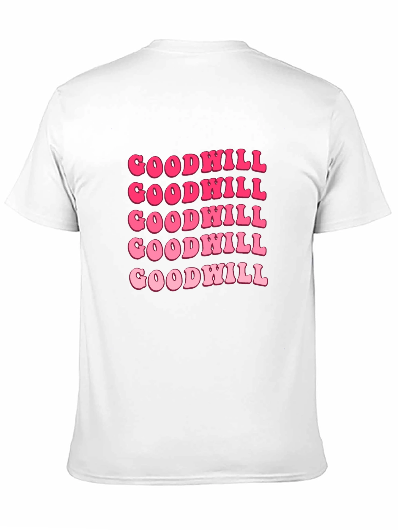 Goodwill Pink Retro Graphic T-Shirt