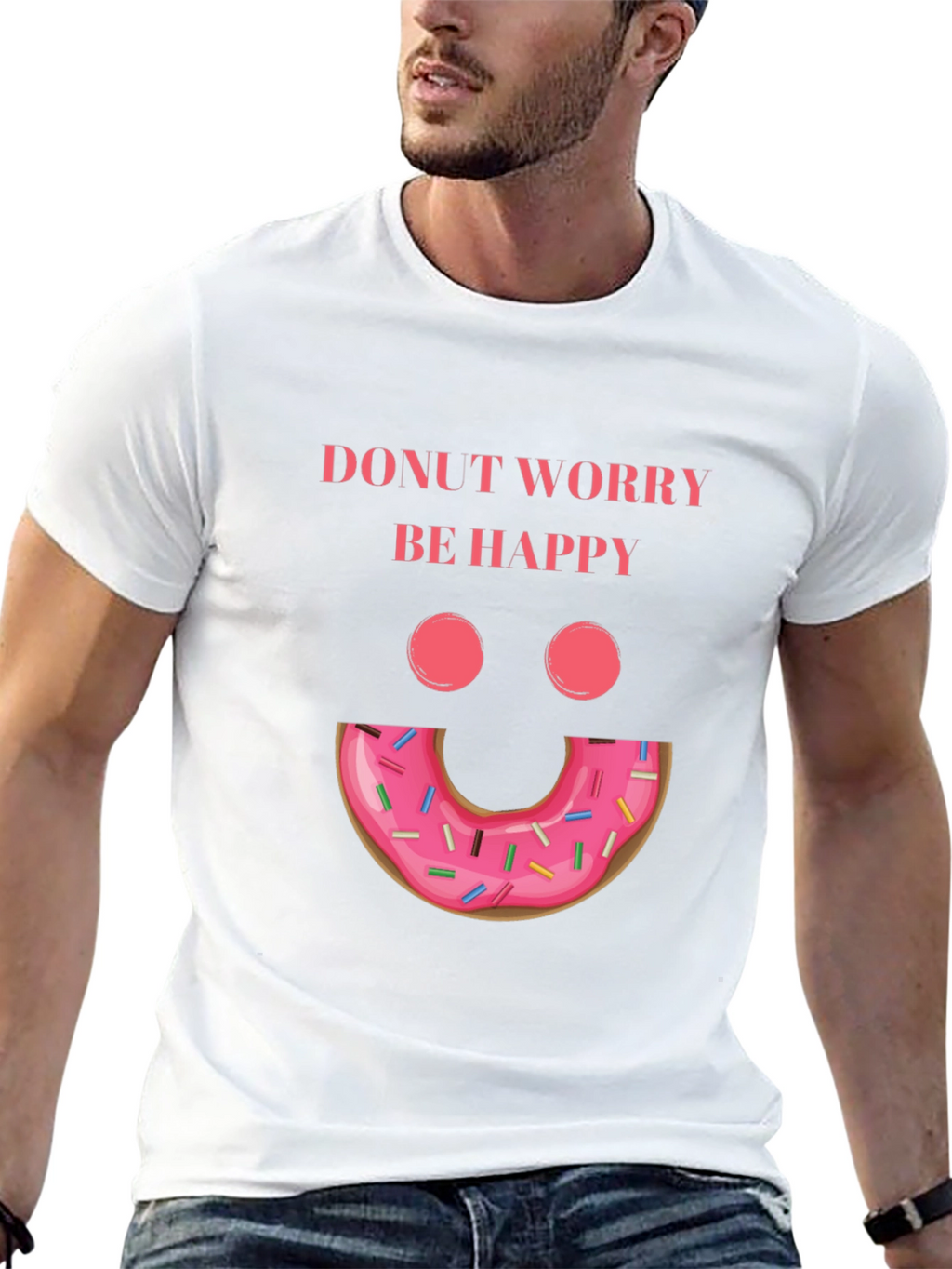 Donut Worry Be Happy Graphic Tee