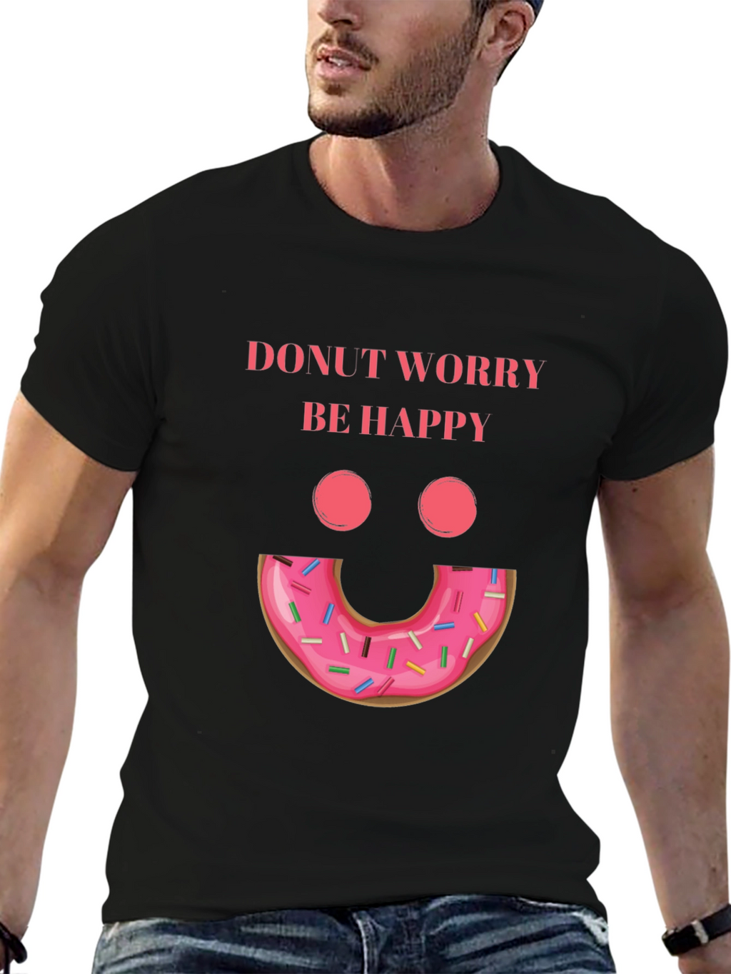 Donut Worry Be Happy Graphic Tee