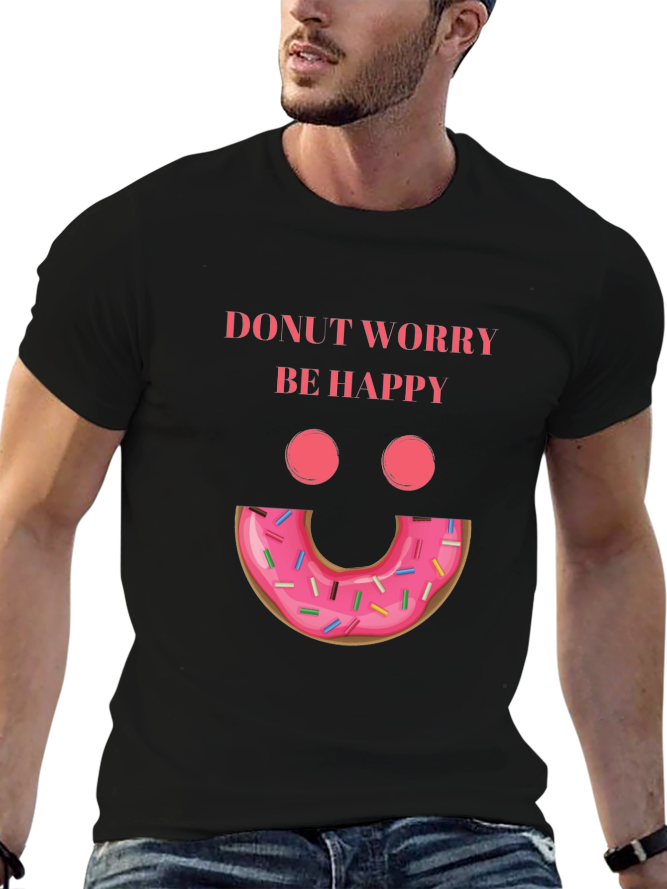 Donut Worry Be Happy Graphic Tee