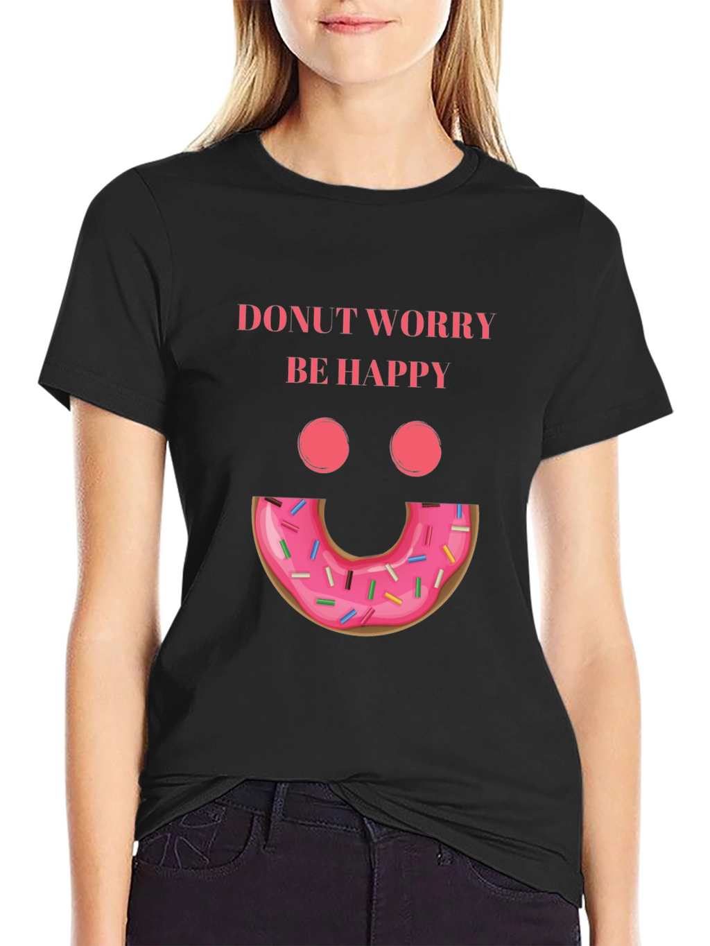 Donut Worry Be Happy Graphic Tee