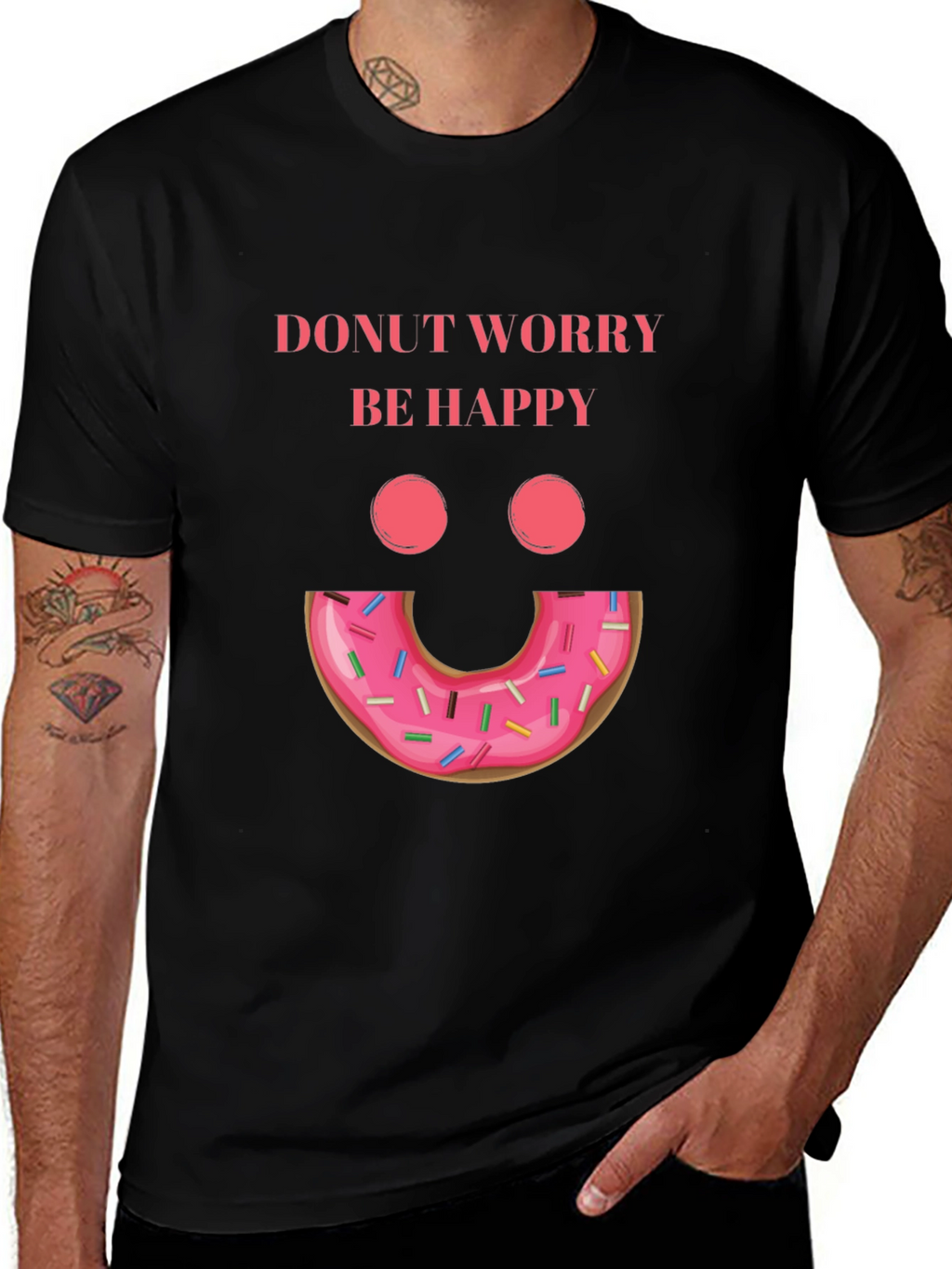 Donut Worry Be Happy Graphic Tee