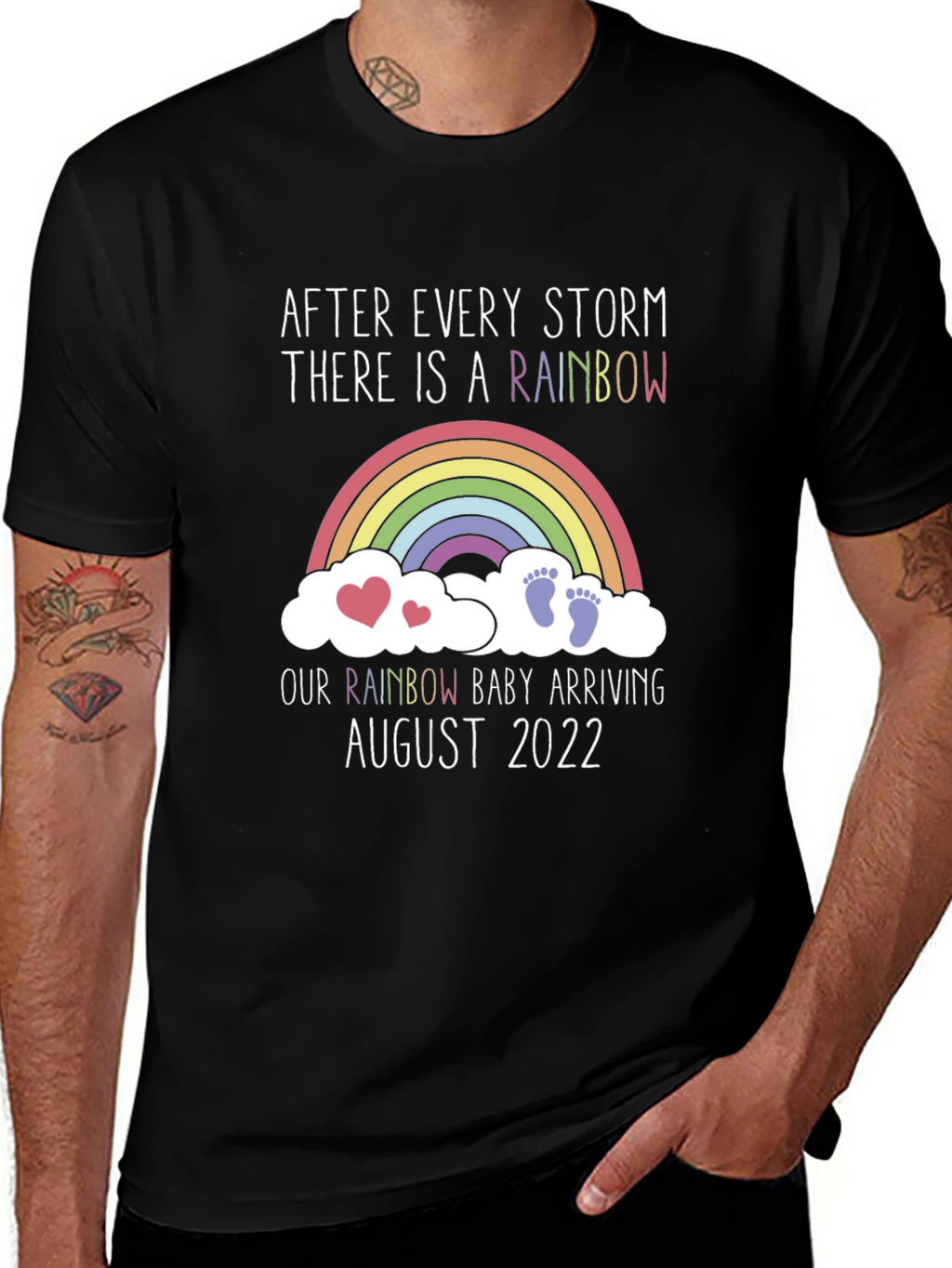 Rainbow Baby Arrival T-Shirt - August 2022