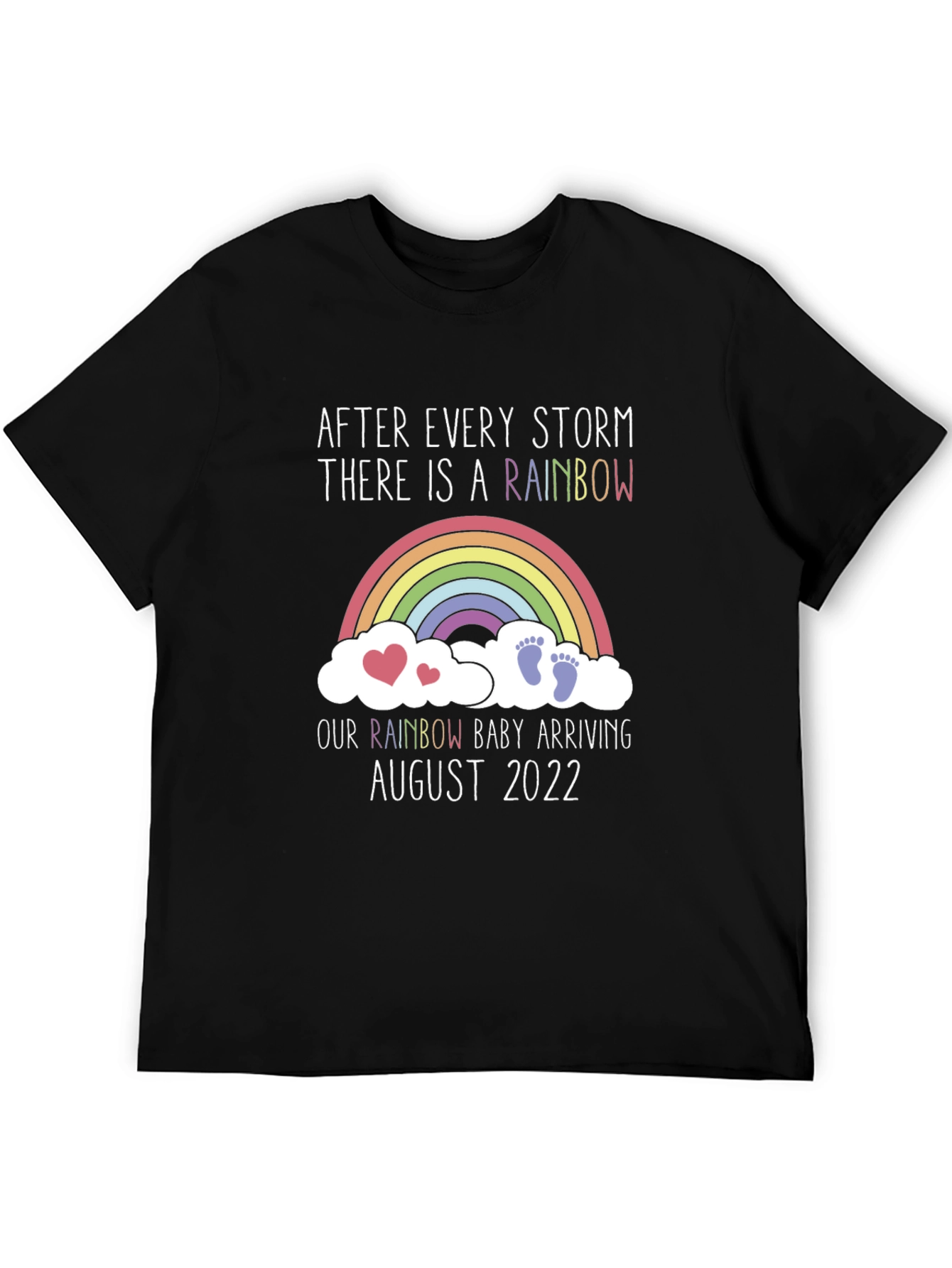 Rainbow Baby Arrival T-Shirt - August 2022