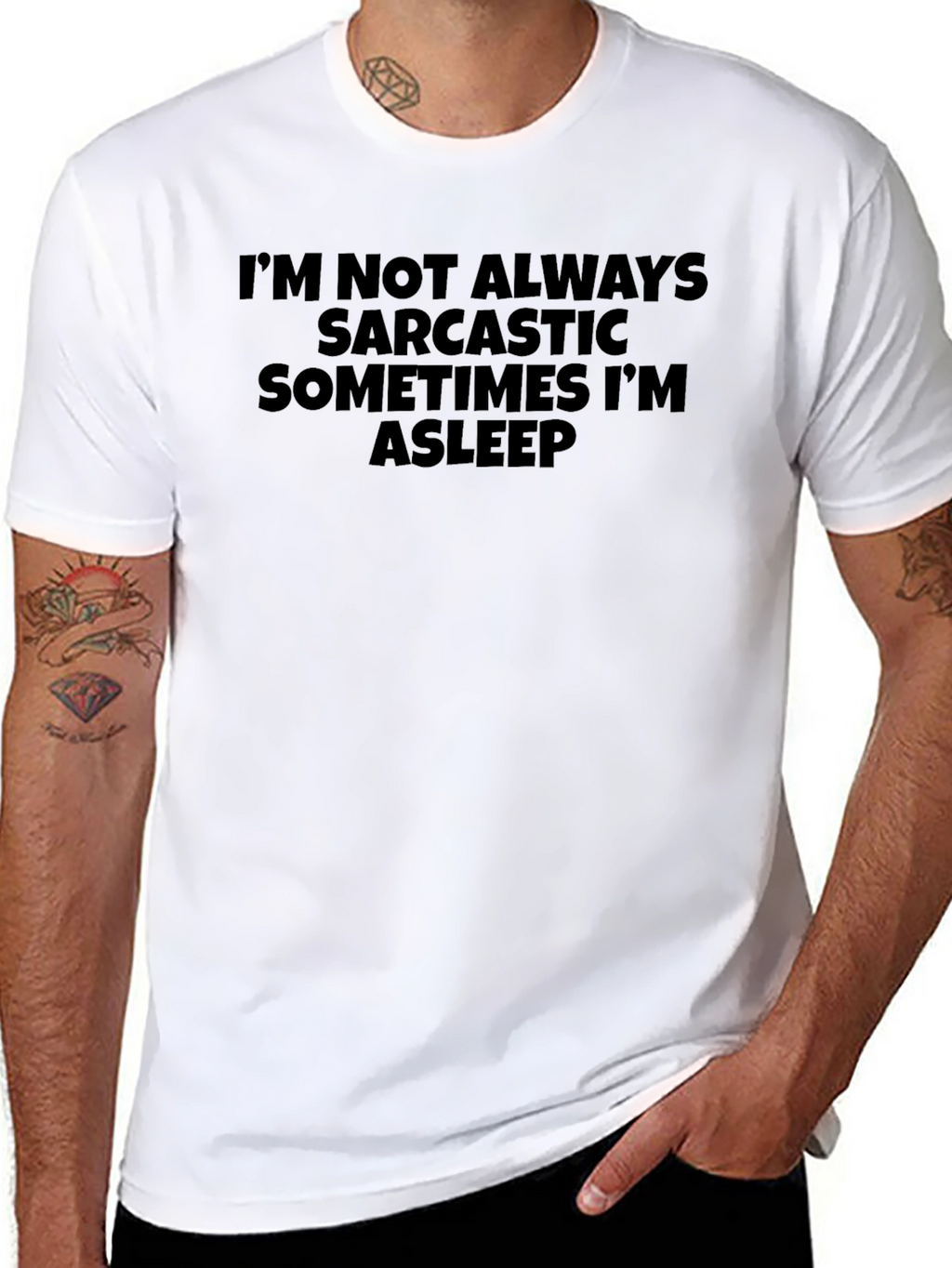 Sarcastic Funny T-Shirt - Mens Black Tee
