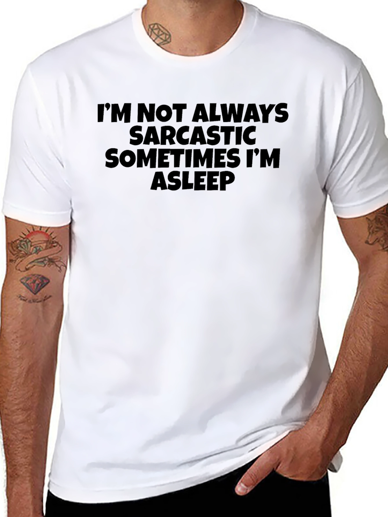 Sarcastic Funny T-Shirt - Mens Black Tee