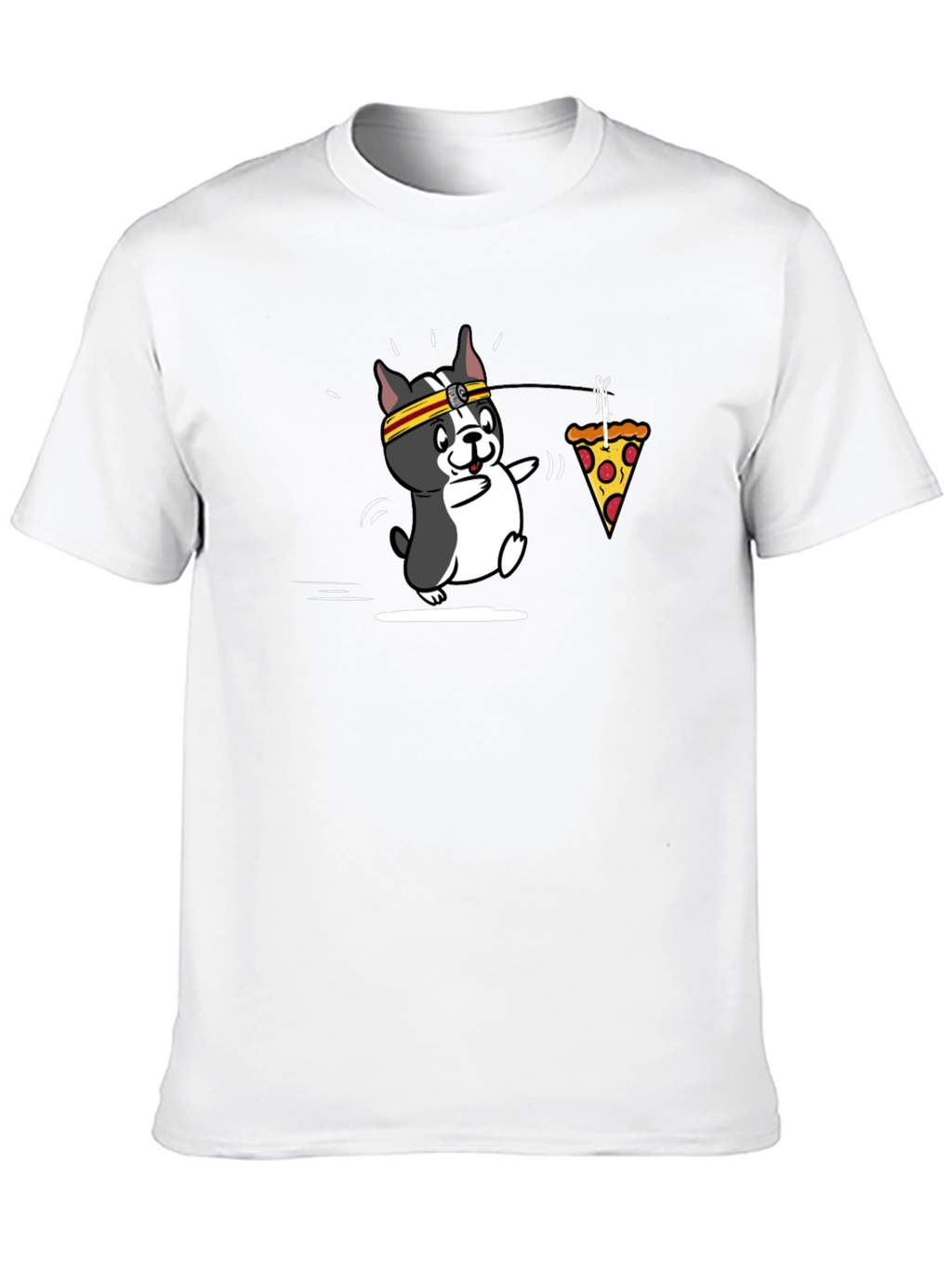Dog Pizza Trot Black Tee