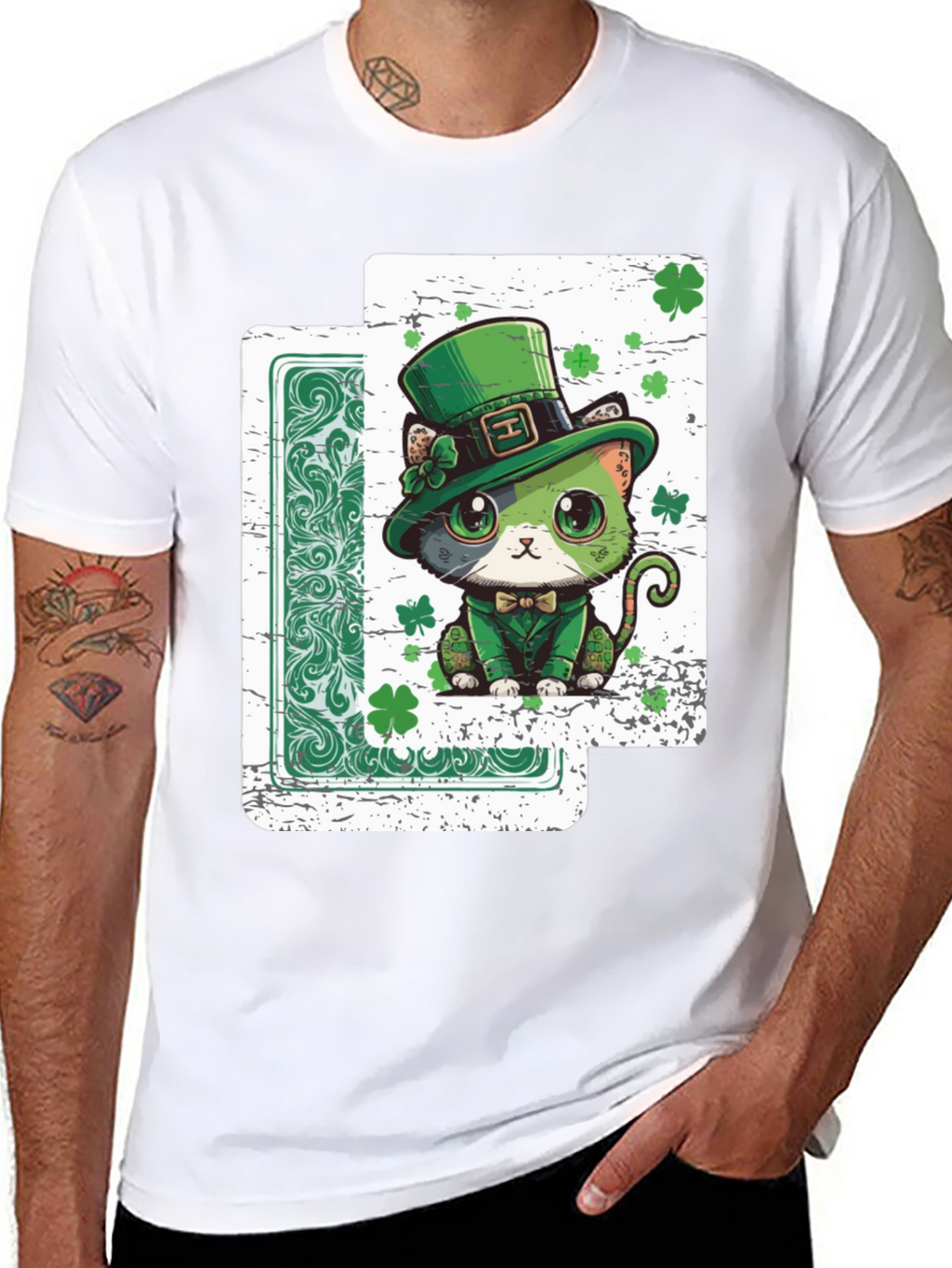 Lucky Cat St. Patricks Day T-Shirt