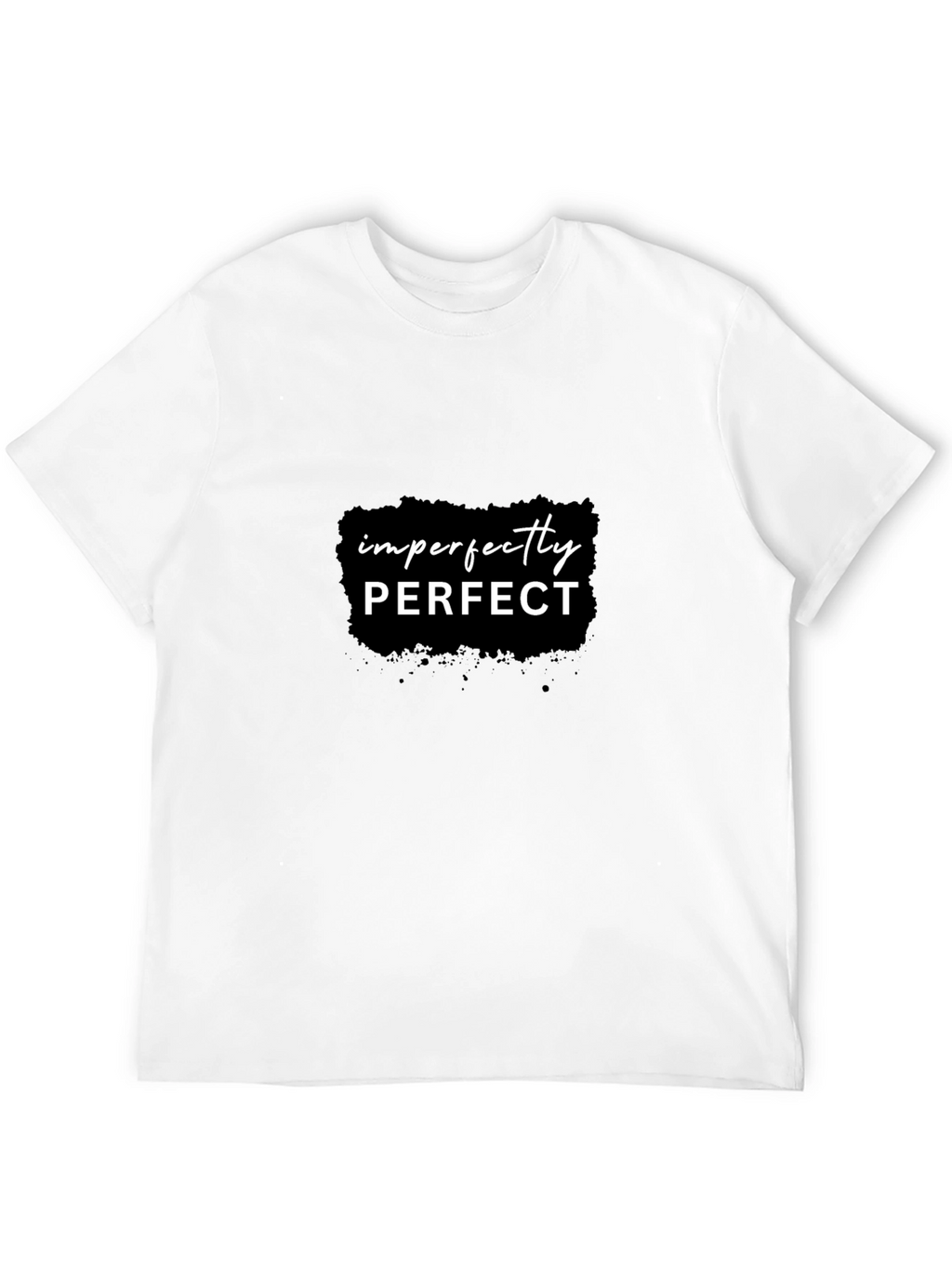 Imperfectly Perfect Black Graphic T-Shirt