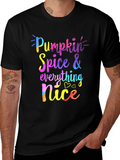 Pumpkin Spice Everything Nice Black Tee