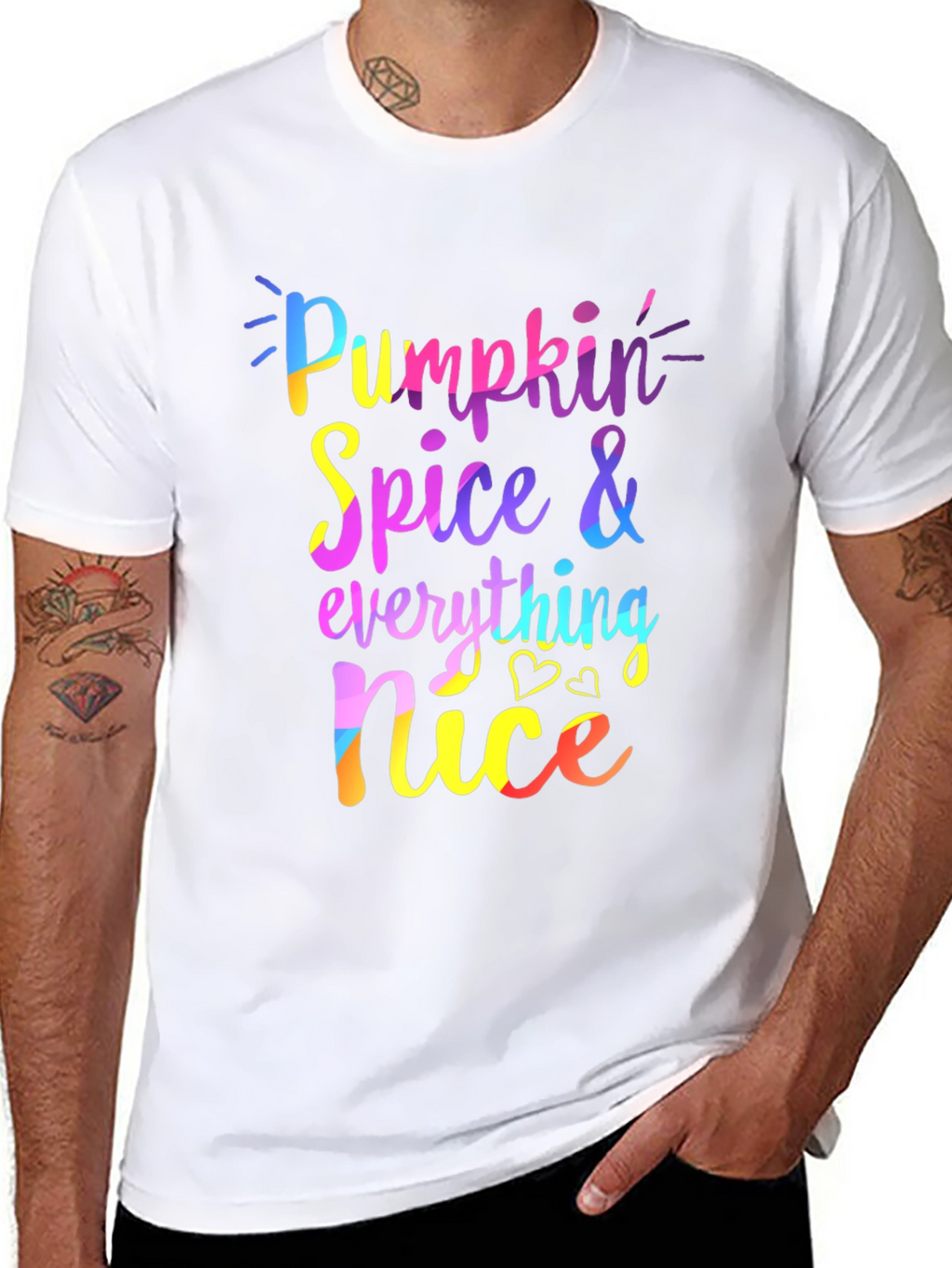 Pumpkin Spice Everything Nice Black Tee