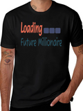 Future Millionaire Loading Black T-Shirt