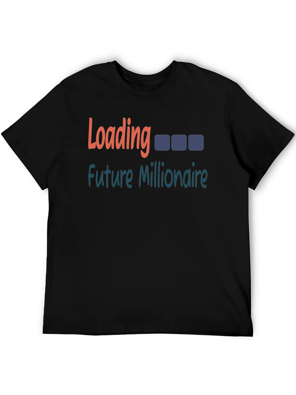 Future Millionaire Loading Black T-Shirt