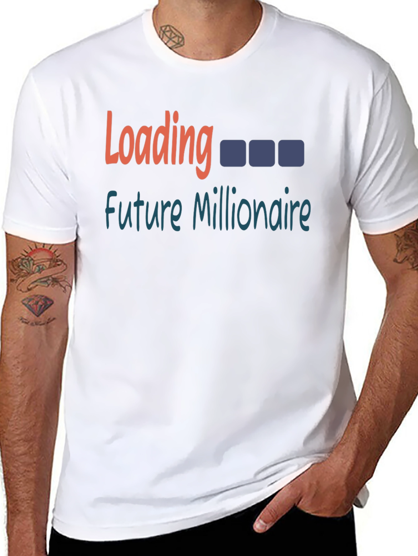 Future Millionaire Loading Black T-Shirt