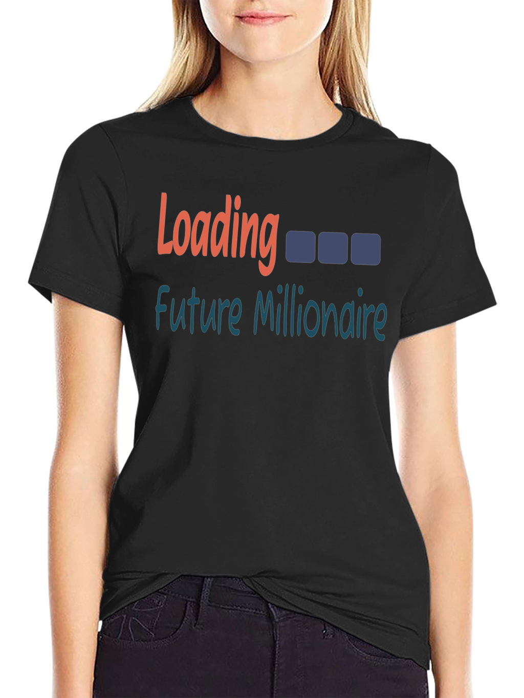 Future Millionaire Loading Black T-Shirt