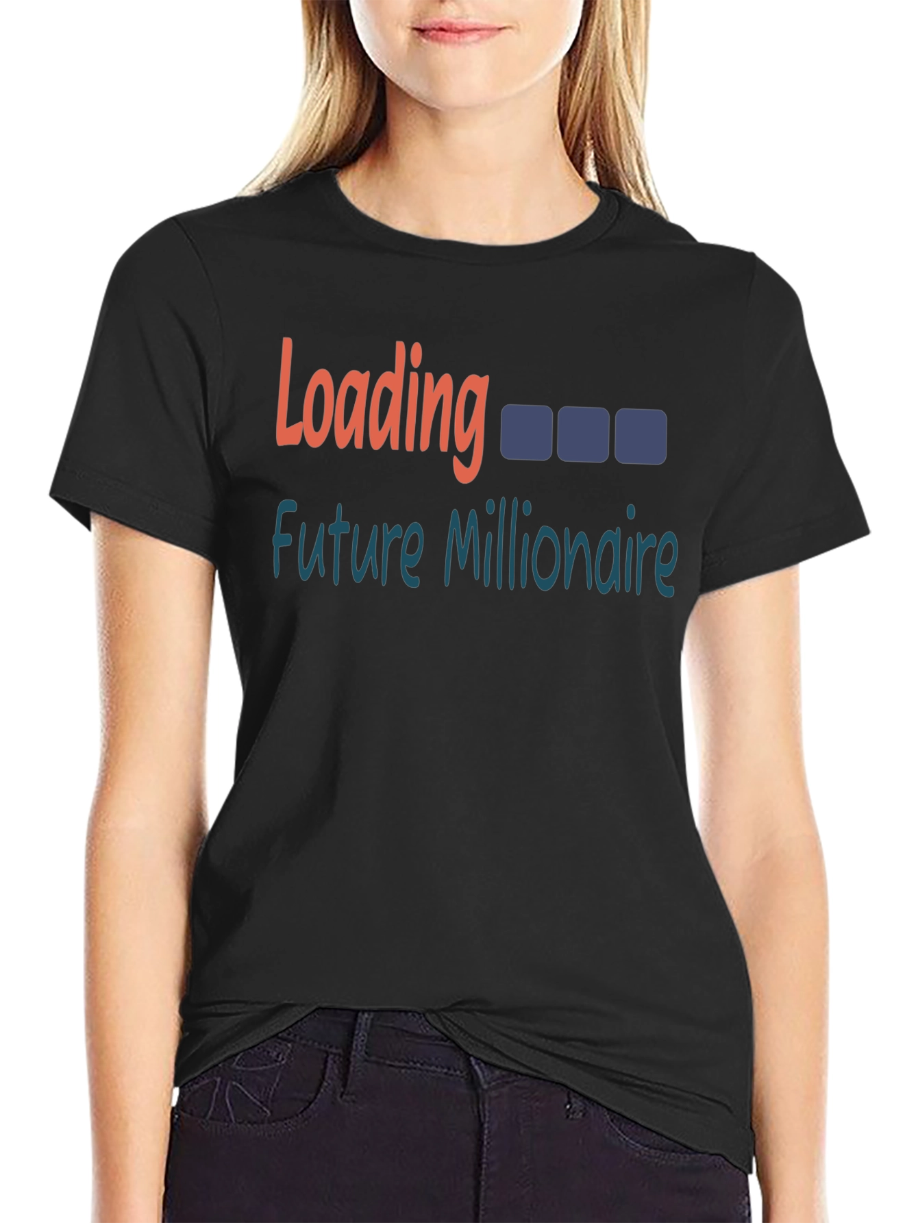 Future Millionaire Loading Black T-Shirt