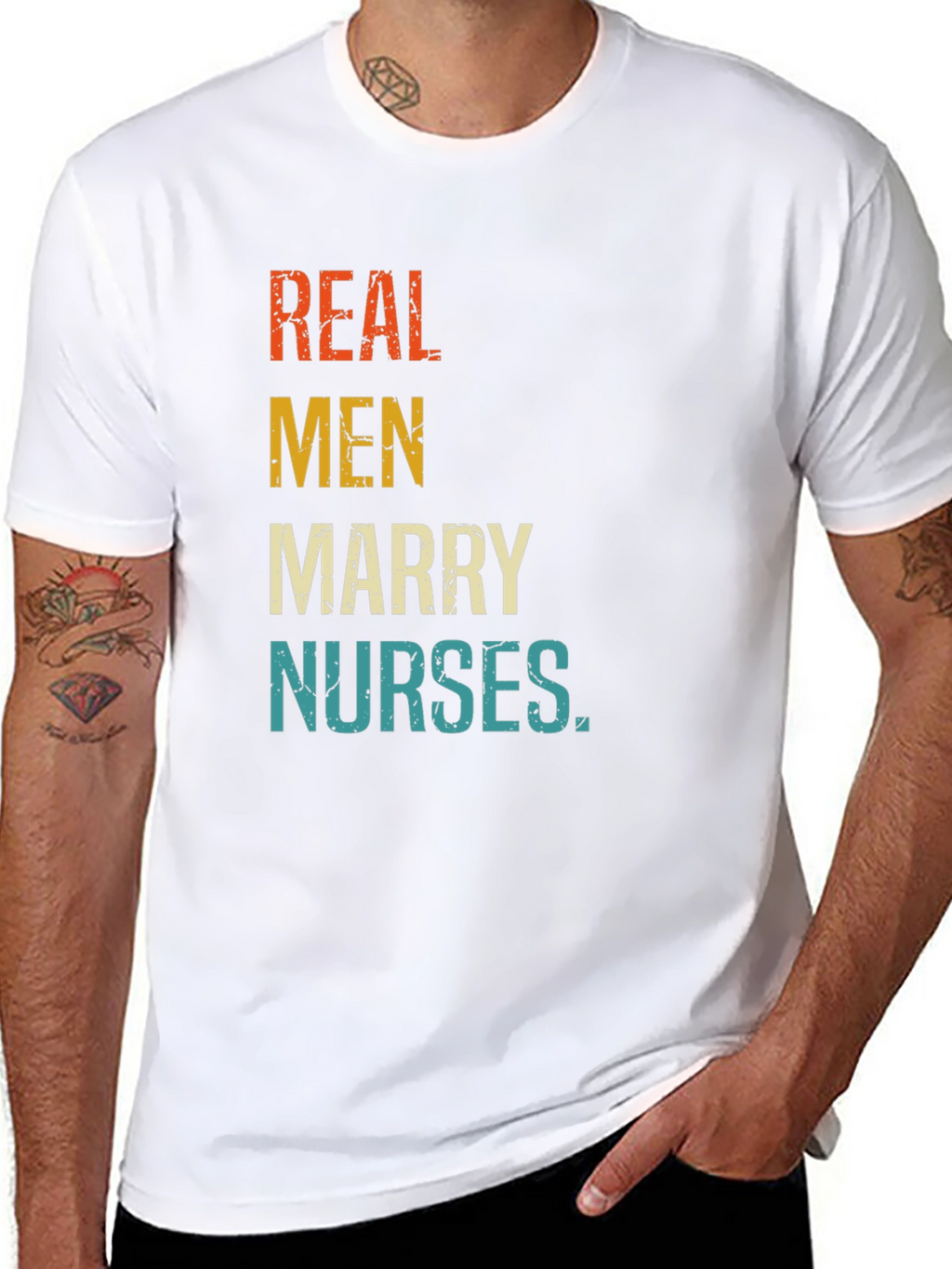 Real Men Marry Nurses Graphic T-Shirt