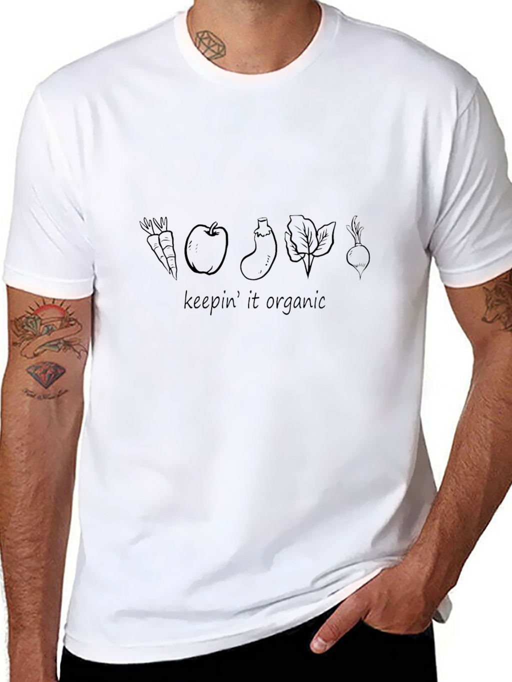 Keepin It Organic Graphic Tee - Black