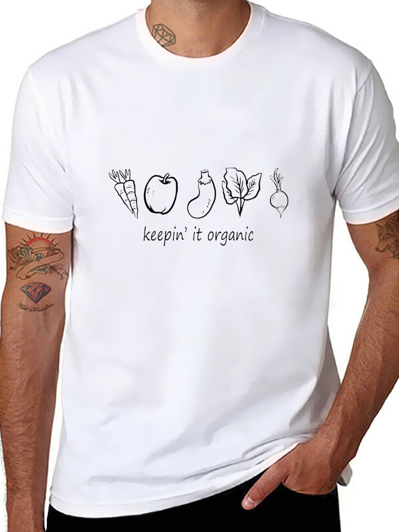 Keepin It Organic Graphic Tee - Black