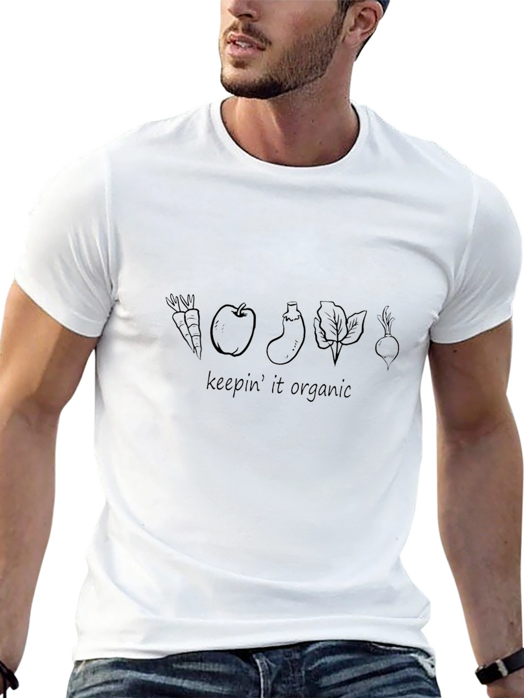 Keepin It Organic Graphic Tee - Black