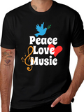 Peace Love Music Graphic Tee