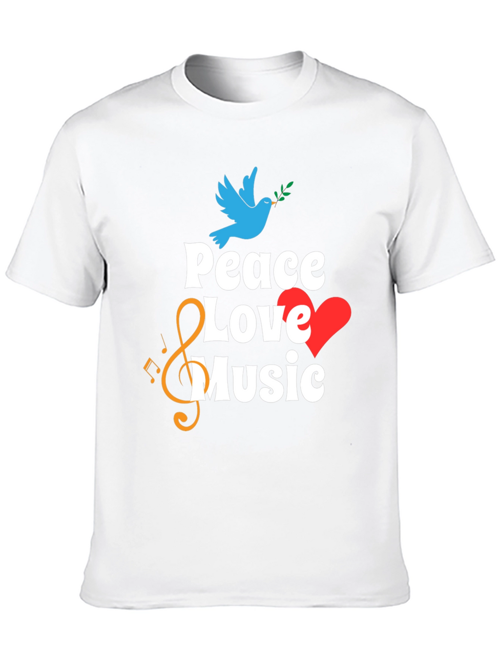 Peace Love Music Graphic Tee