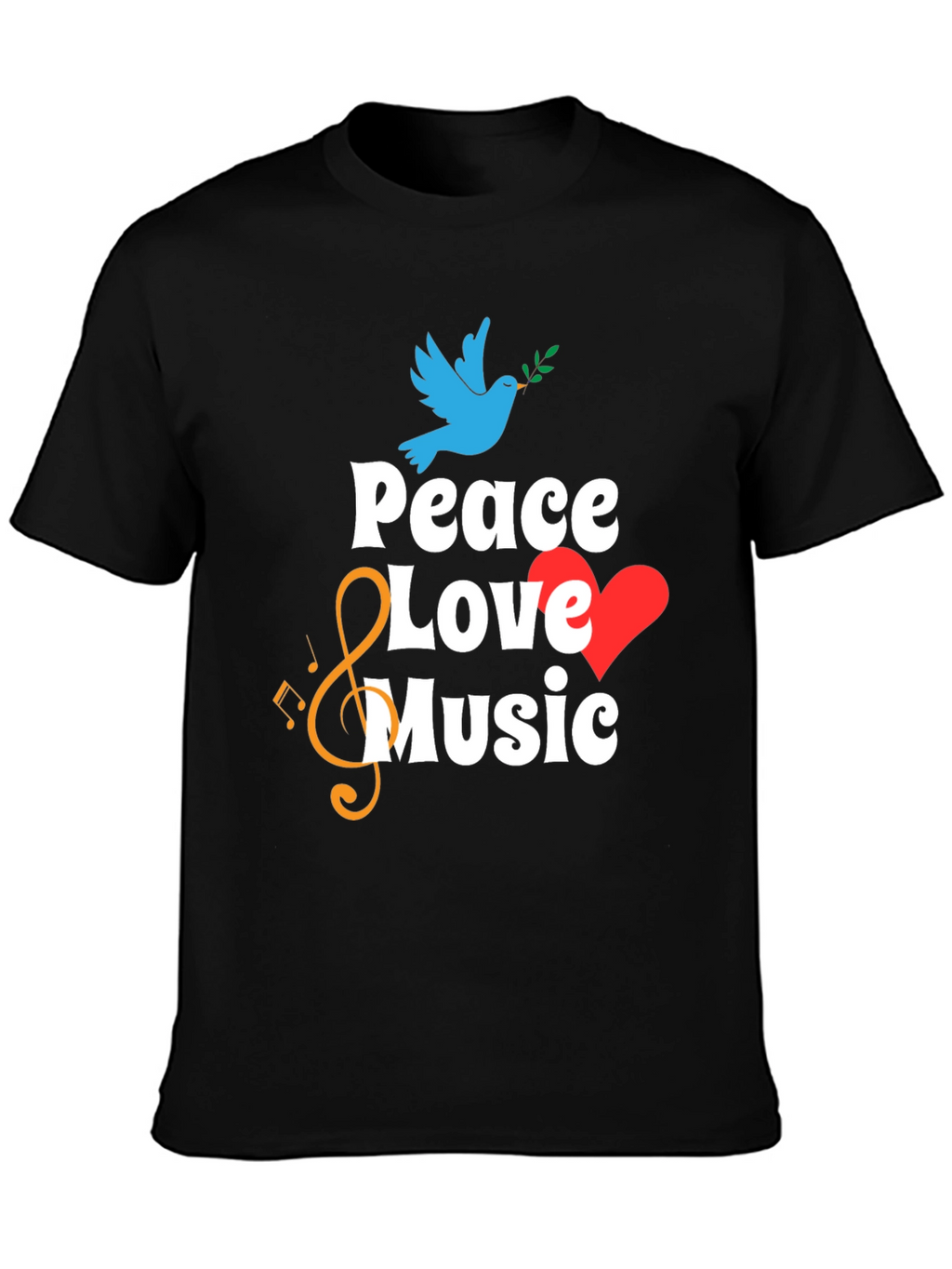 Peace Love Music Graphic Tee