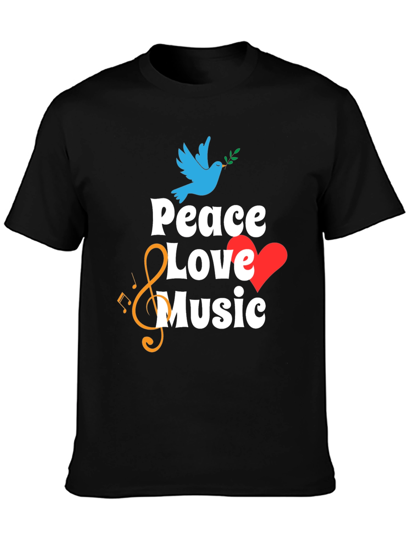 Peace Love Music Graphic Tee