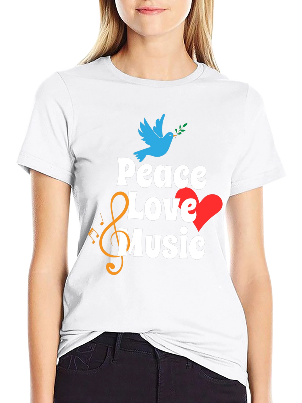 Peace Love Music Graphic Tee