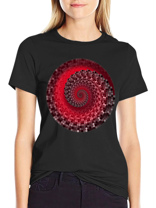 Abstract Spiral Graphic Tee