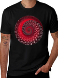 Abstract Spiral Graphic Tee