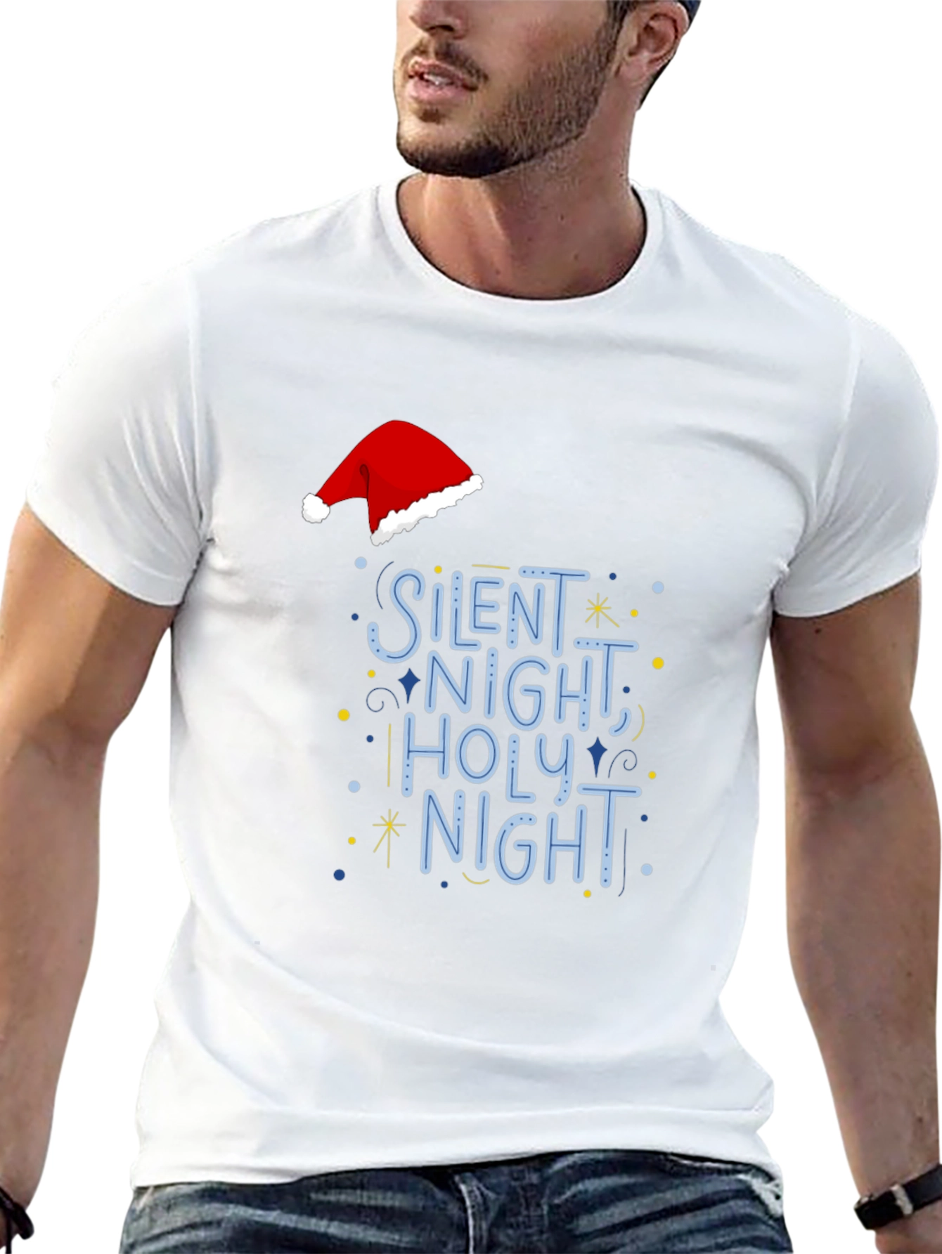 Silent Night Holiday Graphic Tee