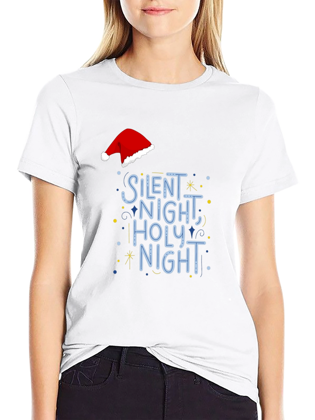 Silent Night Holiday Graphic Tee