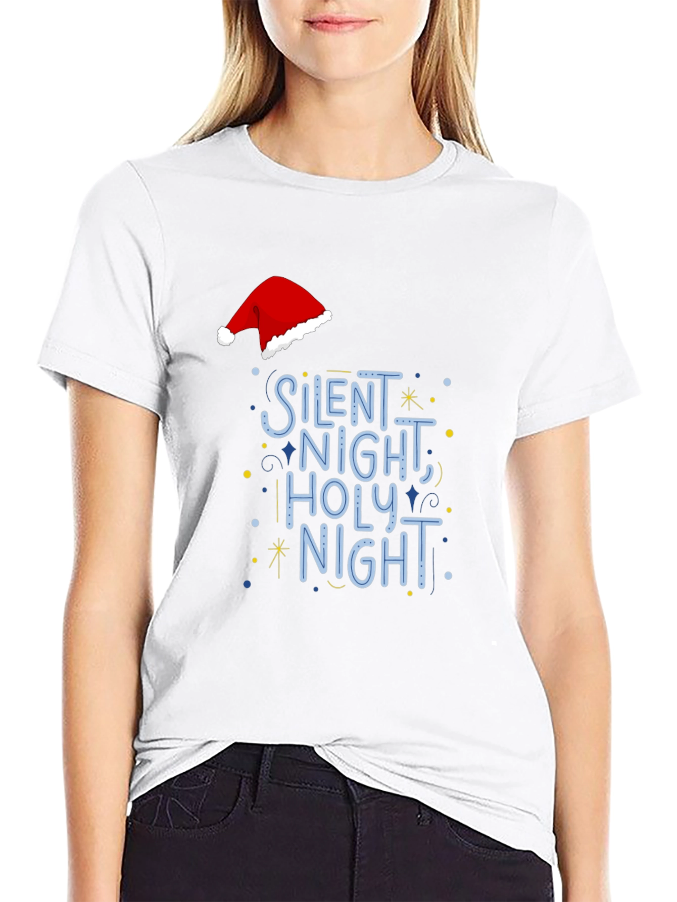 Silent Night Holiday Graphic Tee