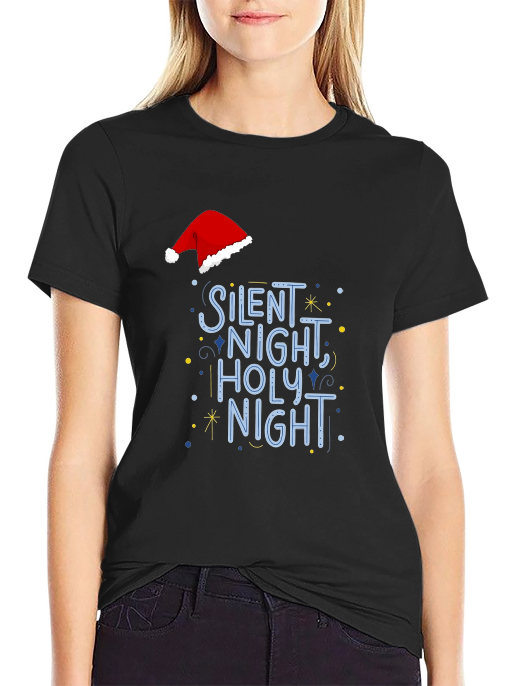 Silent Night Holiday Graphic Tee