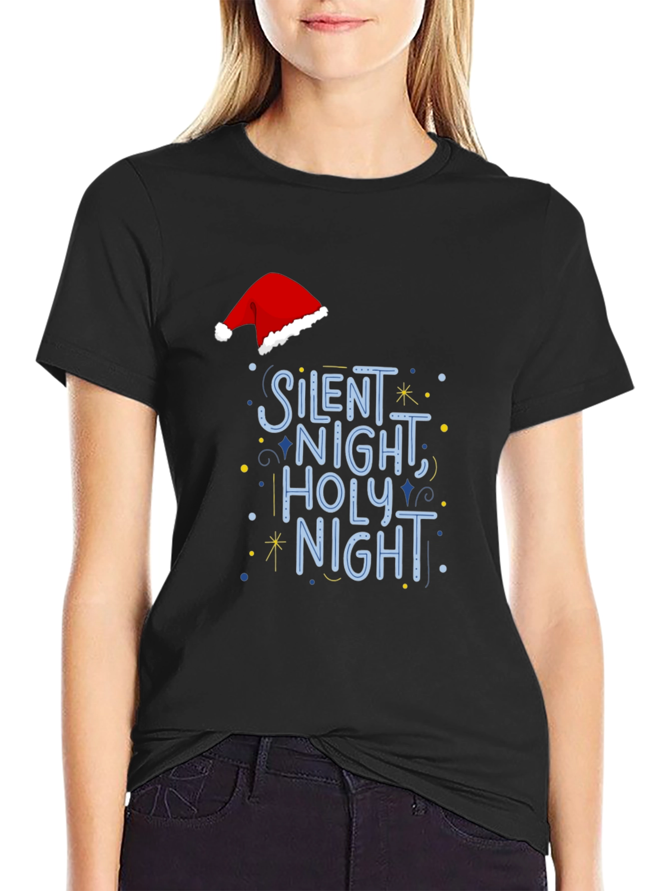 Silent Night Holiday Graphic Tee