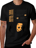 Royal Soul Graphic Print Black T-Shirt