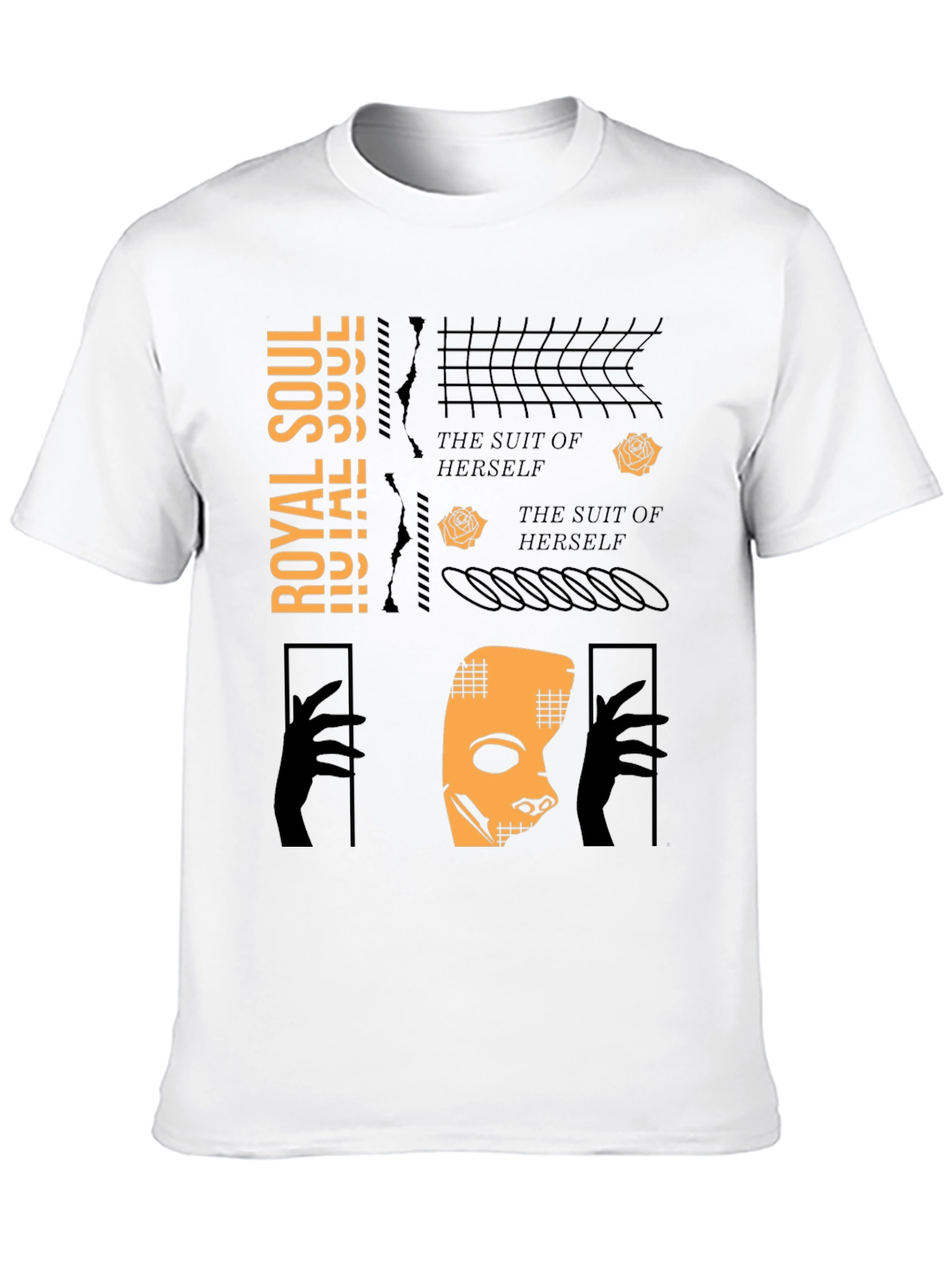 Royal Soul Graphic Print Black T-Shirt