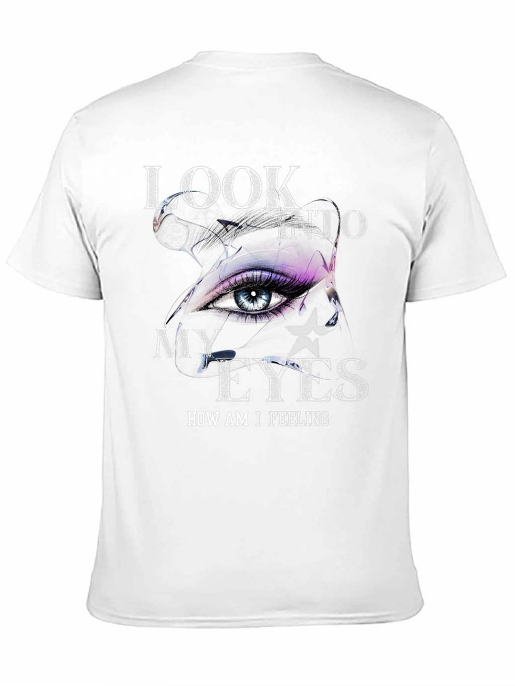 Look Into My Eyes Graphic Tee - Trendy T-Shirt