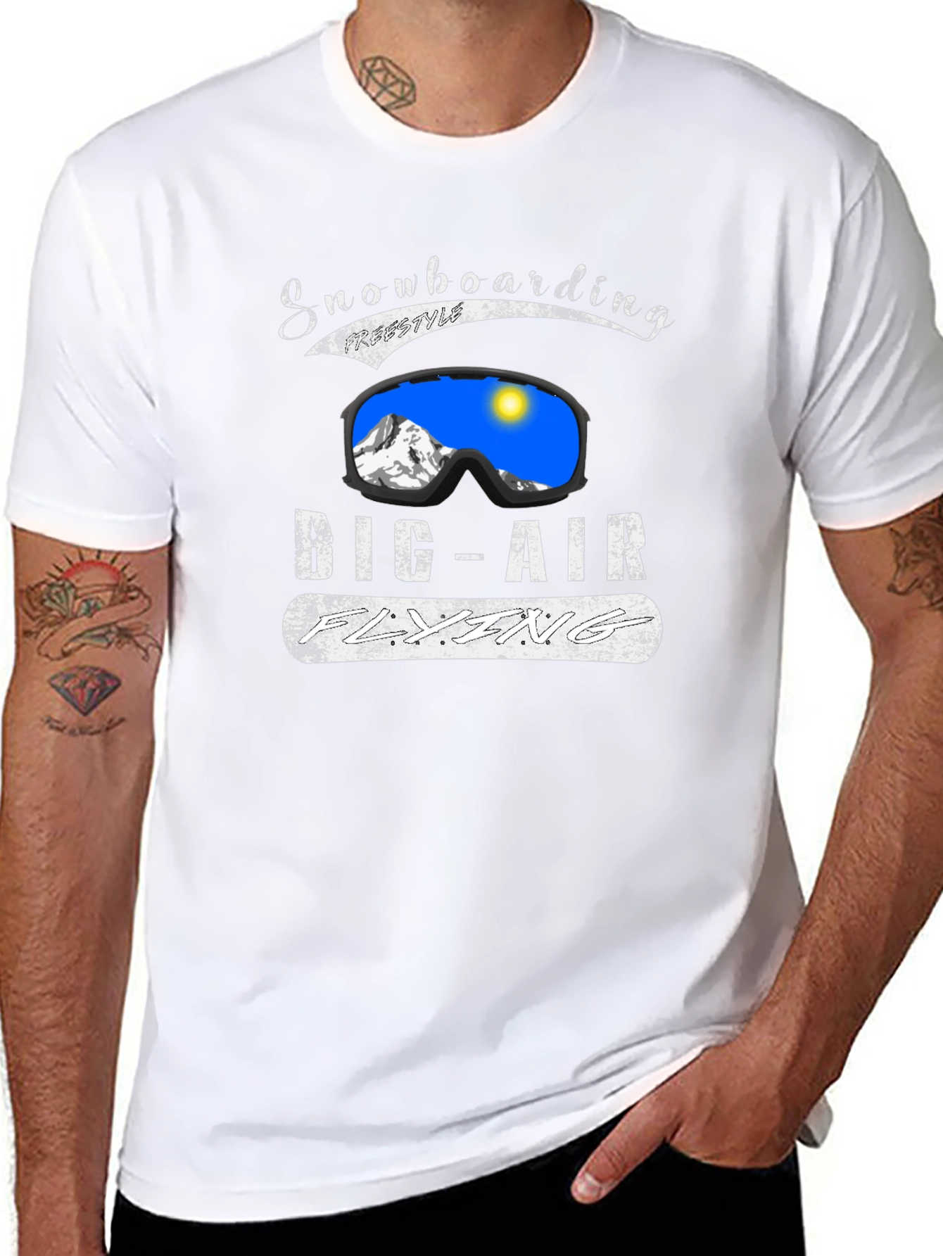 Snowboarding Big Air Flying T-Shirt