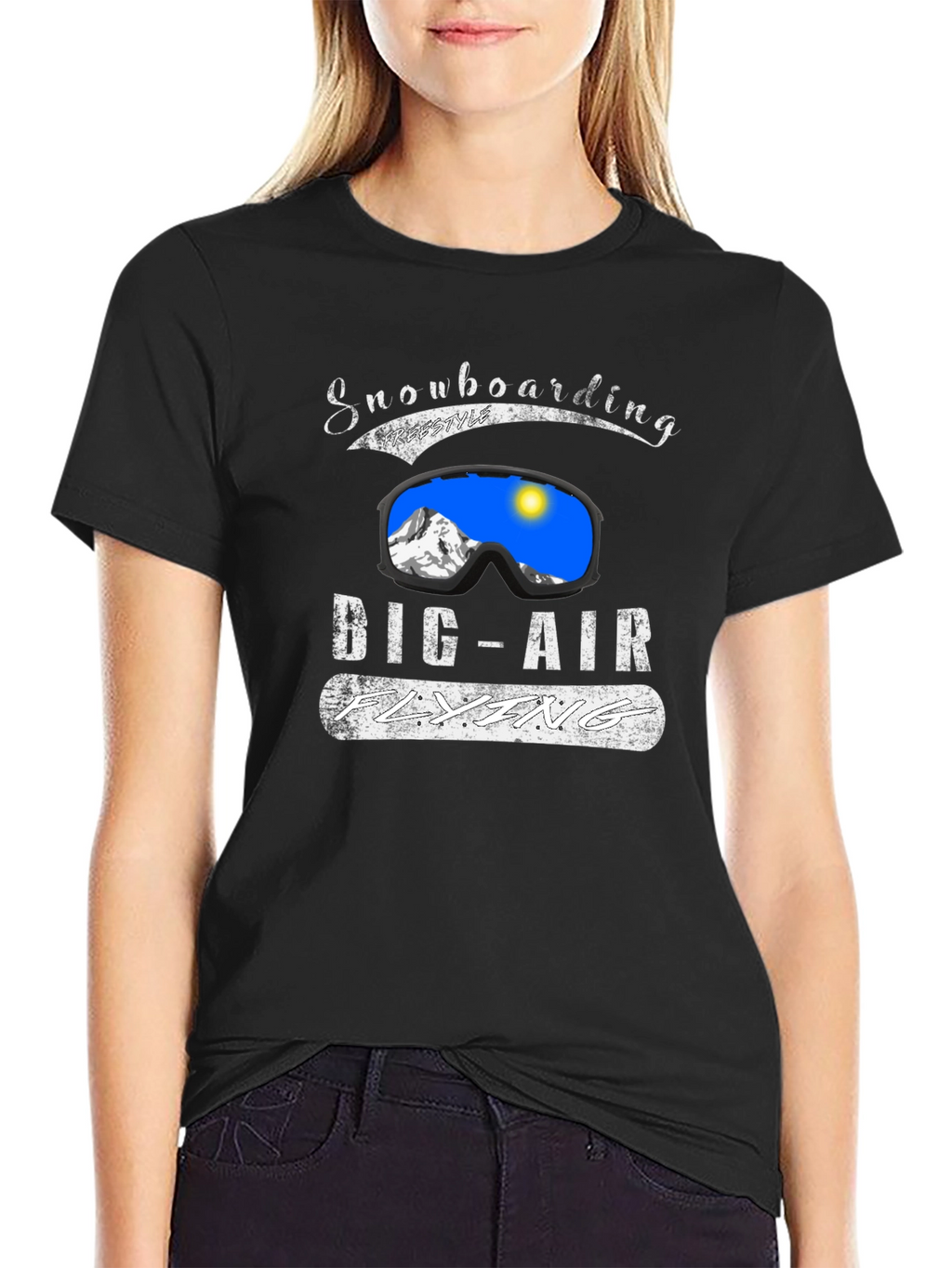 Snowboarding Big Air Flying T-Shirt