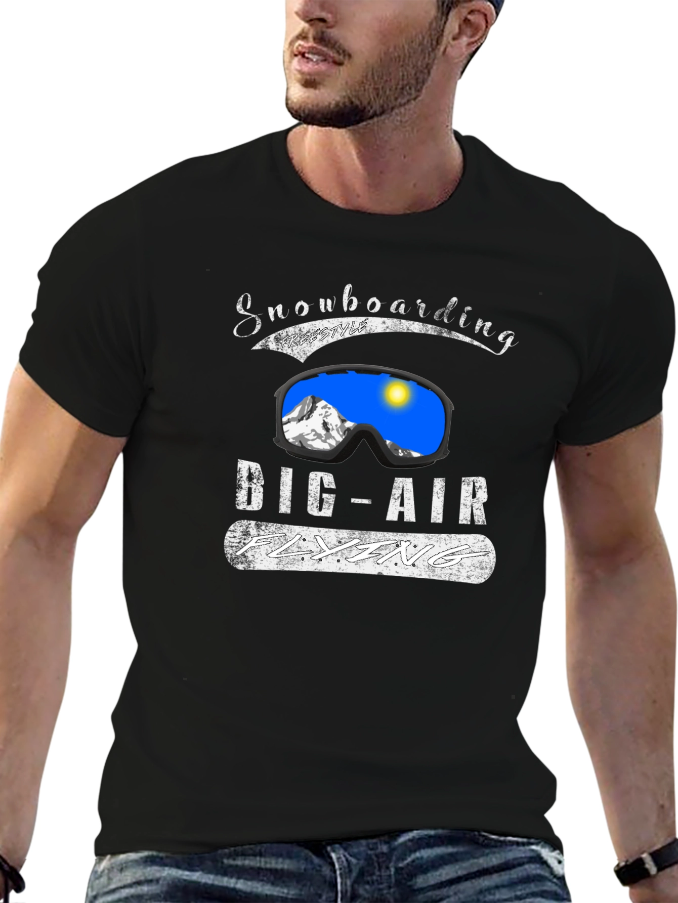 Snowboarding Big Air Flying T-Shirt