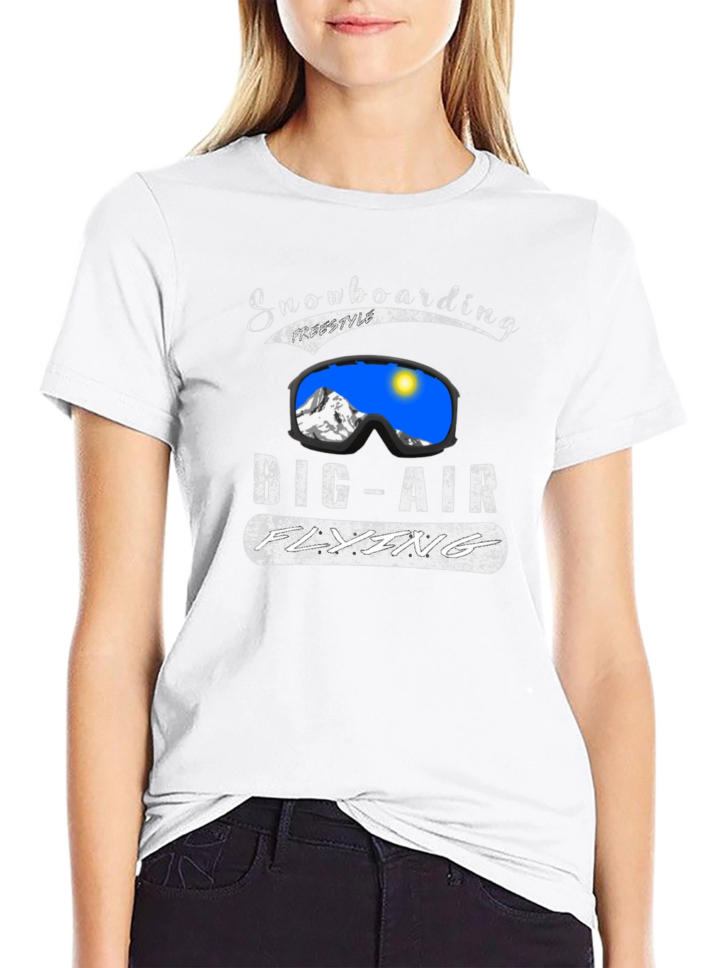 Snowboarding Big Air Flying T-Shirt