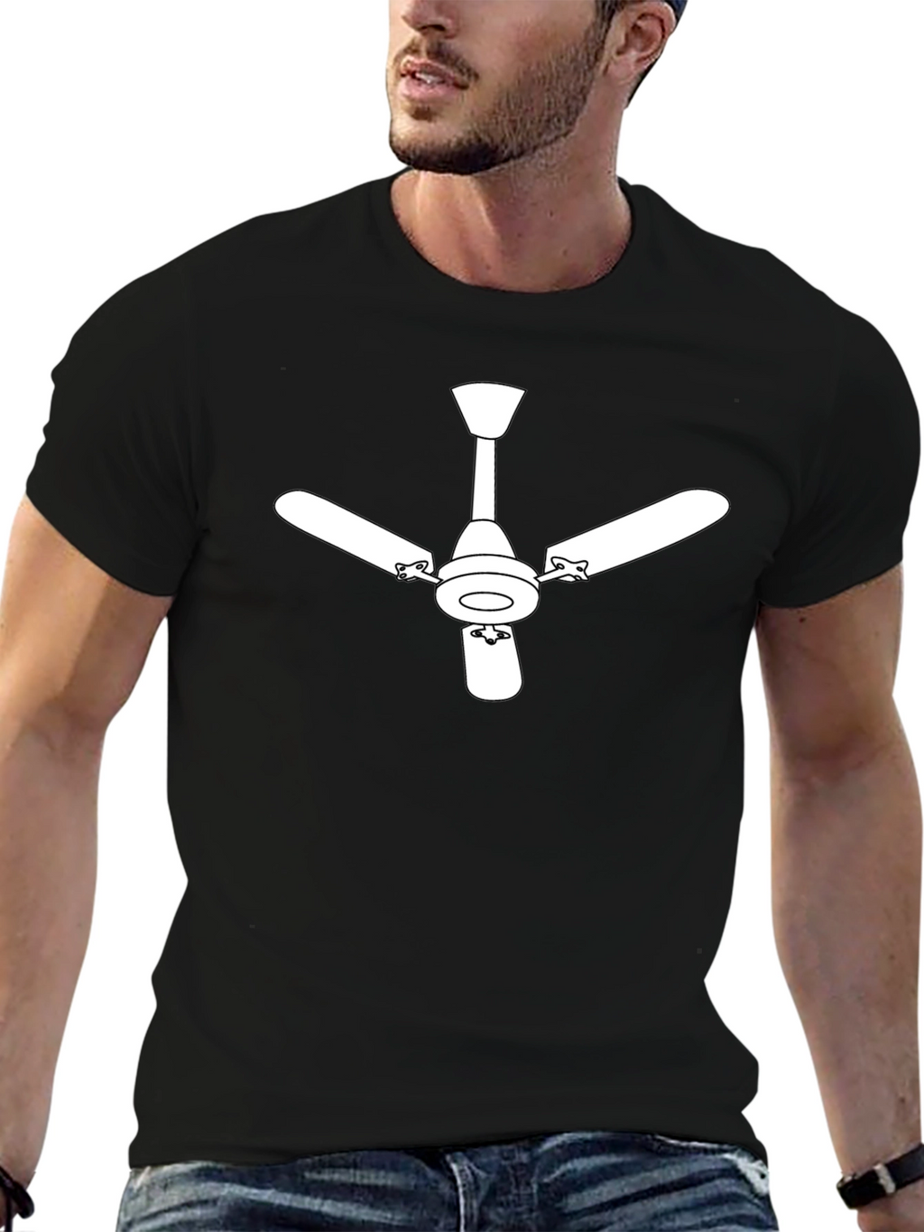 Ceiling Fan Graphic Tee - Modern Style Shirt