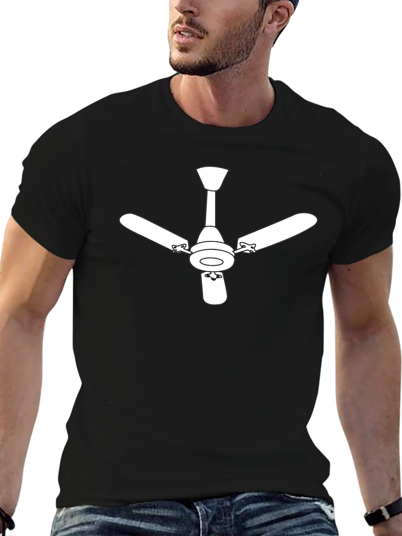Ceiling Fan Graphic Tee - Modern Style Shirt